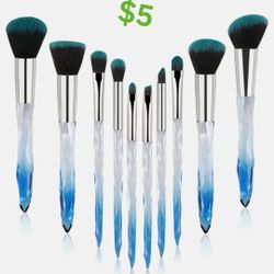 Blue Makeup Brushes