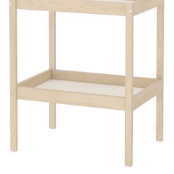 Wooden Changing Table With Bottom Storage 