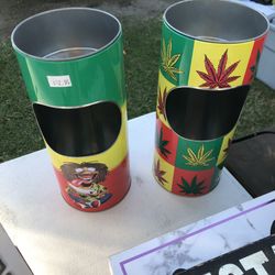 Rasta Storage Trash Bins Ash Tray