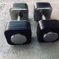 Ironmaster quick-lock, adjustable dumbbell set (5-75 lbs)