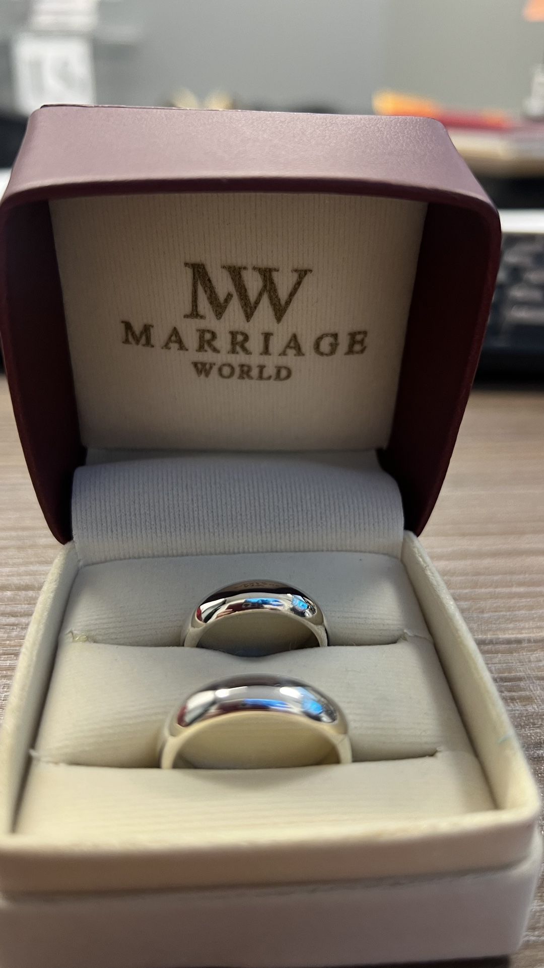 Aros de plata 950 Para matrimonio ( Plata Peruana)