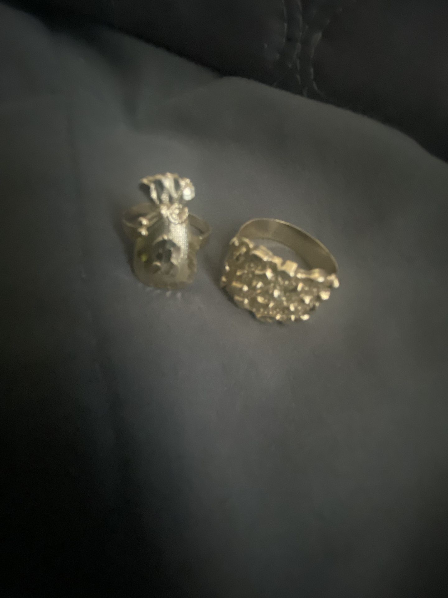money bag  and nugget rings