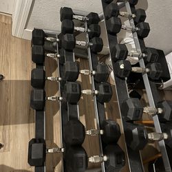 Dumbbell Set 5lbs-55lbs Like New 