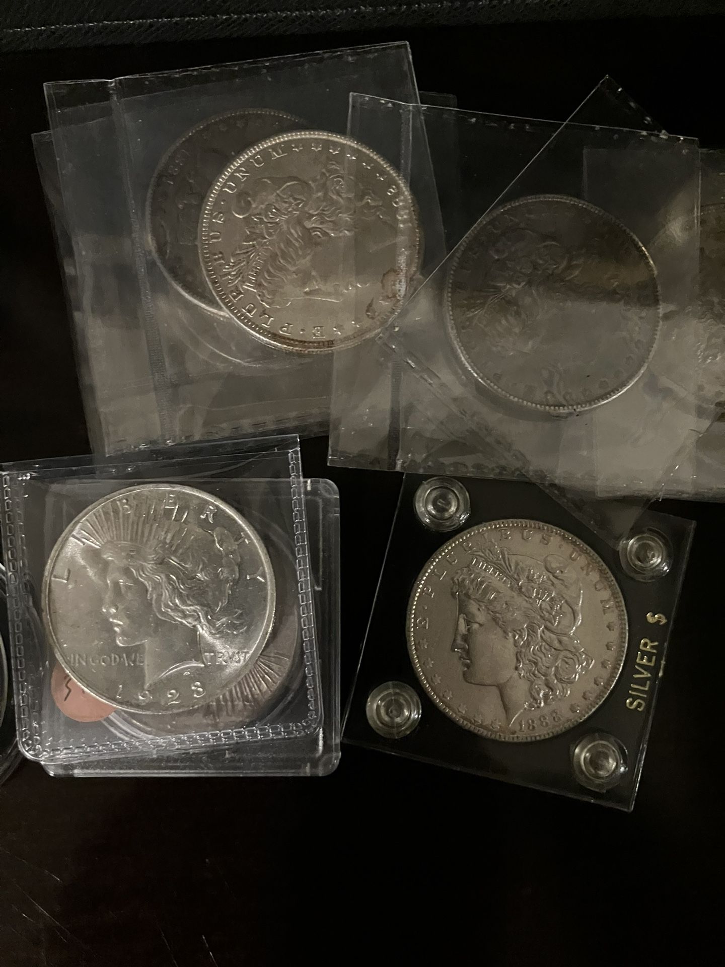 Morgan And Peace Silver Dollars 90% Silver 