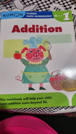 Kumon Grade 1 Addition Math Workbook