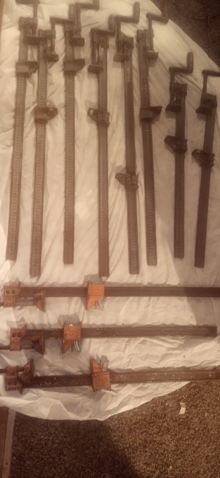 Vintage Wood Bar Clamps