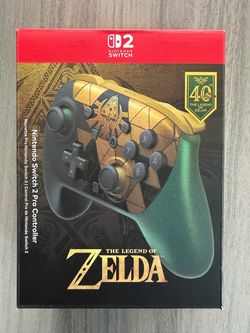 Nintendo Switch 2 Pro Controller Legend of Zelda Ocarina of Time - NEW IN HAND