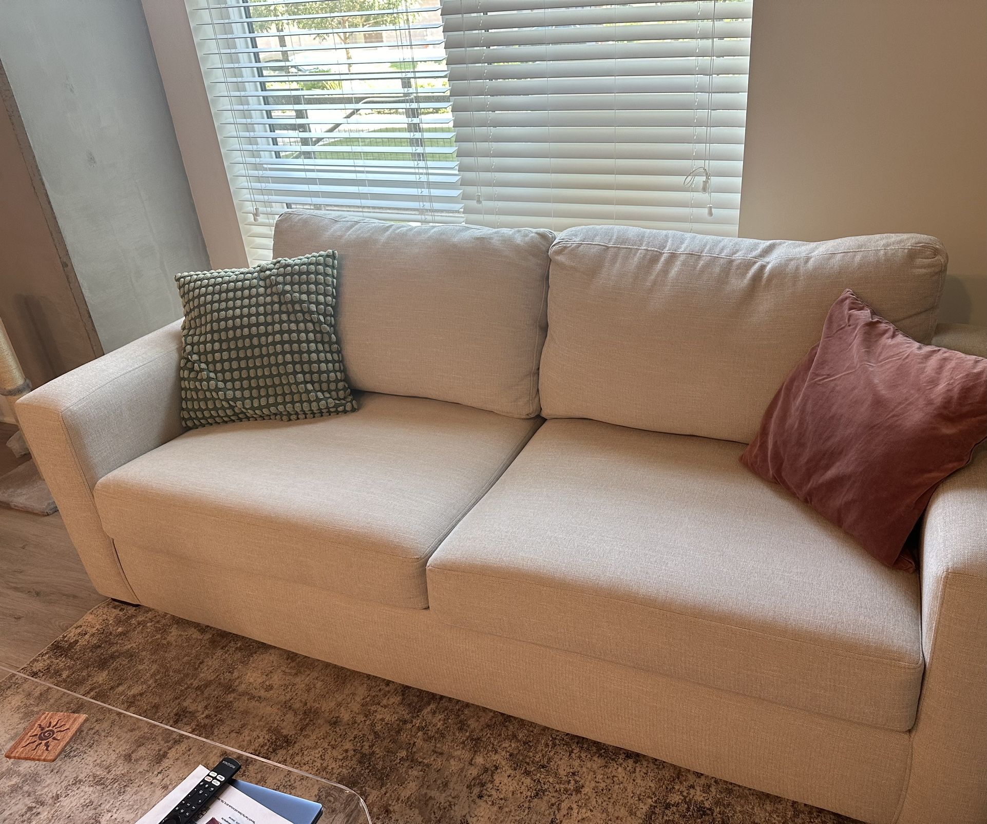 Living Spaces Beige Couch