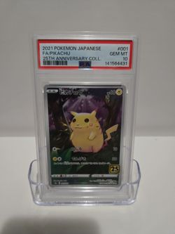Pokemon Card - Graded 10 PSA Pikachu 25th Anniversary