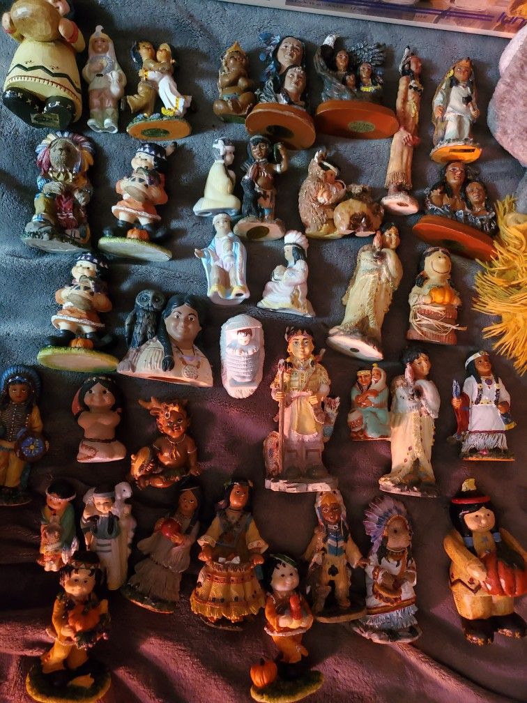 Vintage Lot Of Indian Statues 