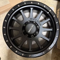Brand New Full Set 20” Method MR605 NV Matte Black 20x9 Wheels
