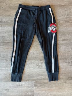 Victoria’s Secret PINK Ohio State Buckeyes Joggers Size Small Black OSU Pants!