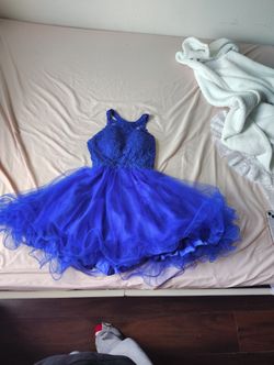 Royal Blue Short Dress Ex S