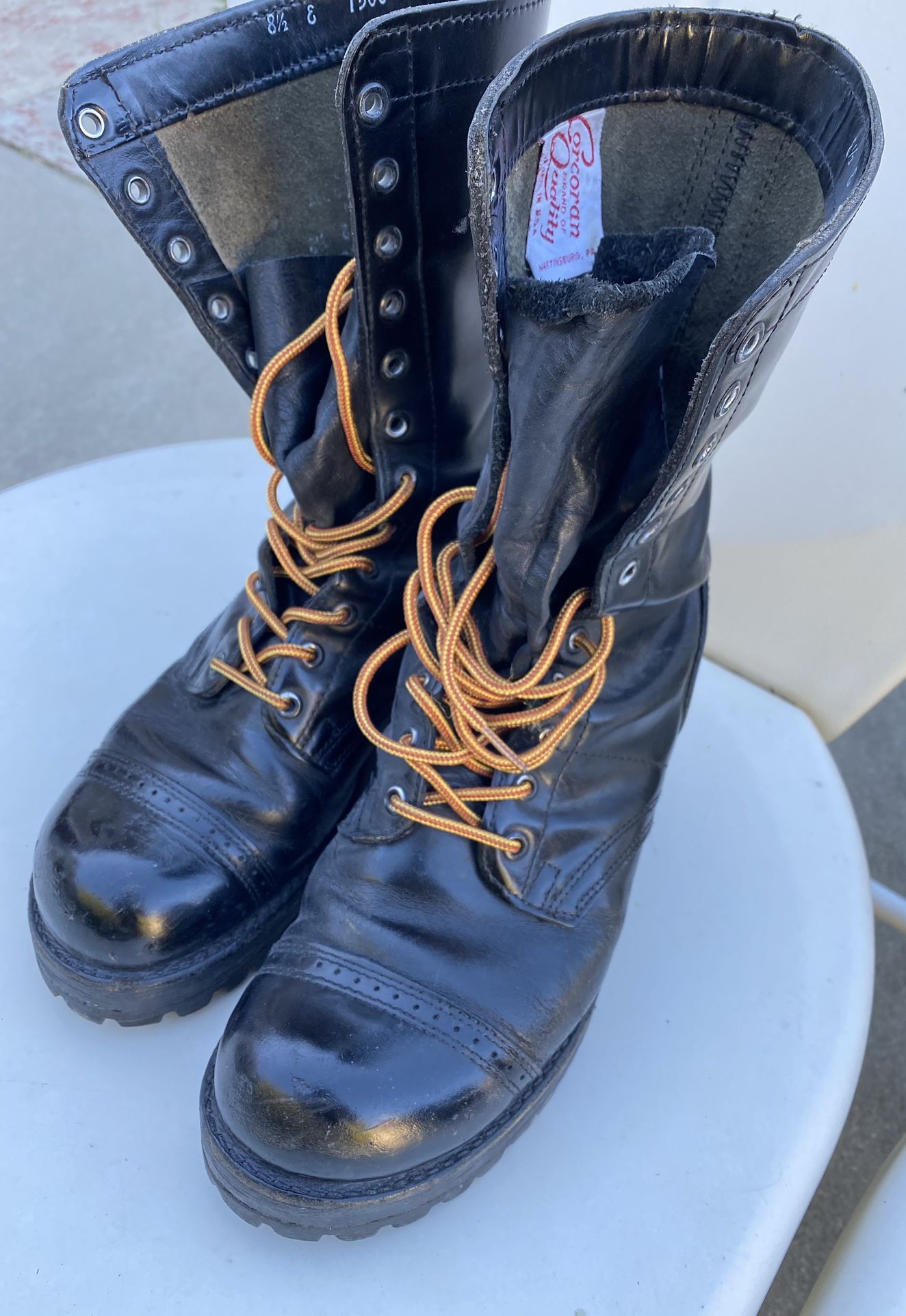 MILITARY LEATHER JUMP BOOTS