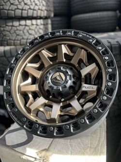 18”x9” 8x165.1 BRONZE/BLACK RING FUEL OFFROAD WHEELS FOR SALE!!!!!