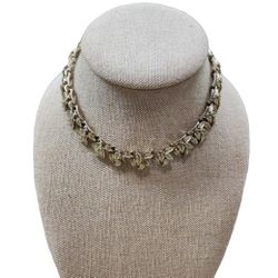 Vintage Coro Gold Toned Leaf Bib Necklace