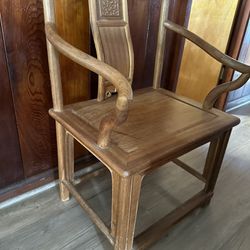 Rare custom antique Chinese low back host chair