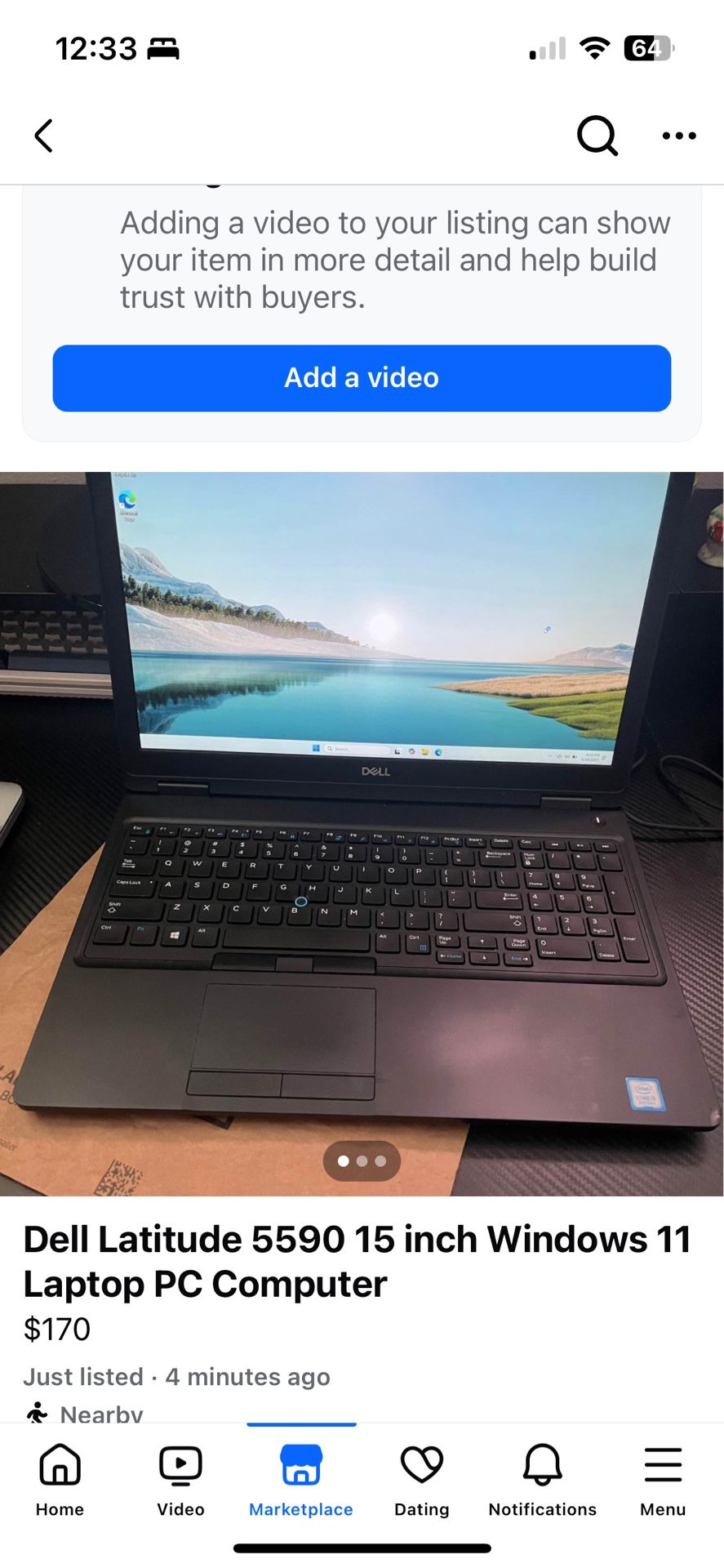 Dell Latitude 5590 15 inch Windows 11 Laptop PC Computer