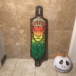 Santa Cruz Rasta Lion Longboard Deck 