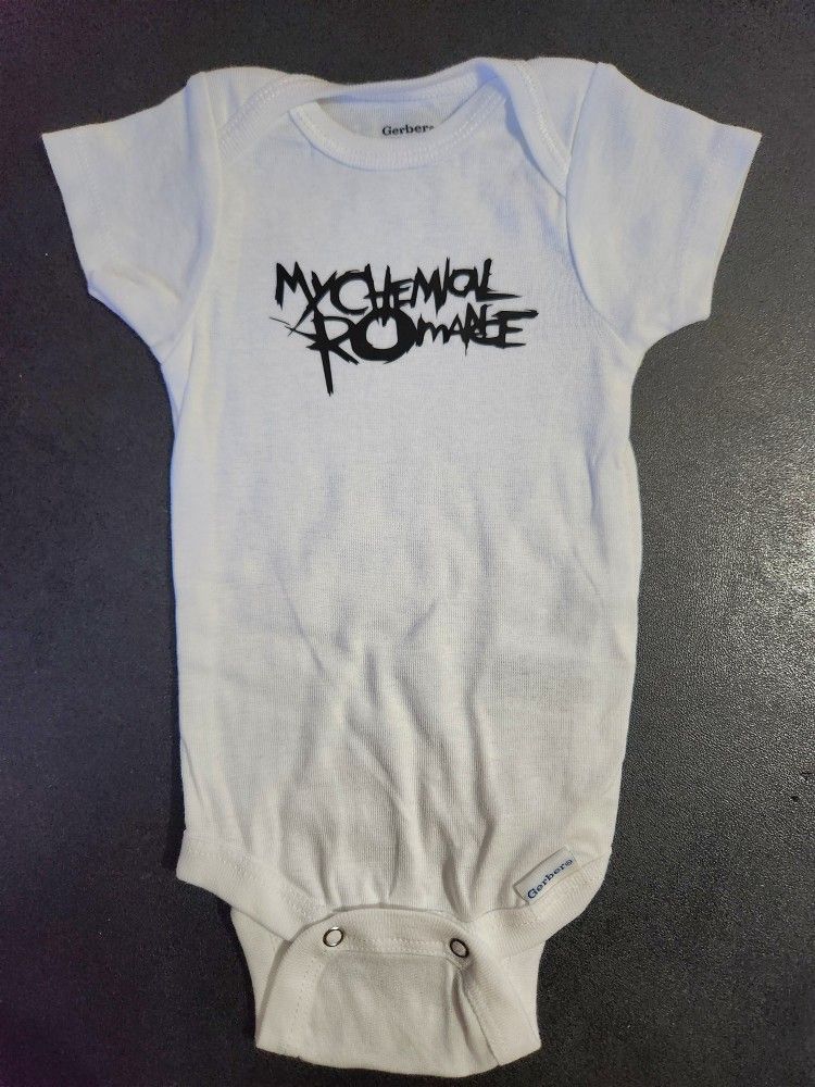 My Chemical Romance Baby Band Onesie Onepiece Bodysuit 0-3 Months Band New