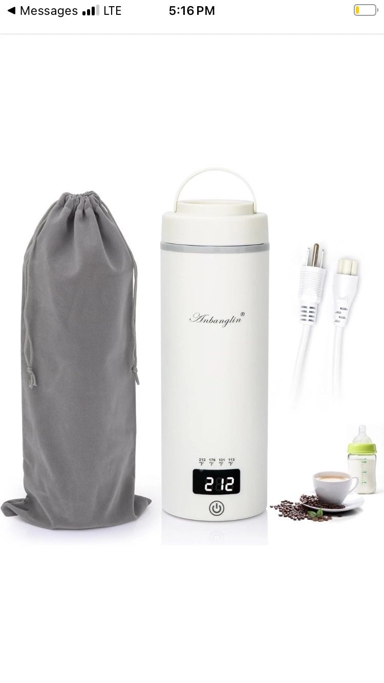 Travel Electric Kettle,Portable Bottle Warmer