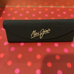 MAUI JIM AUTHENTIC EYEGLASSES SUNGLASSES BLACK GOLD FLAP CASE CLOTH