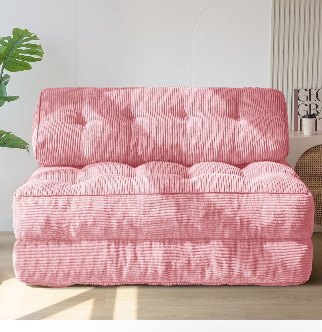 Brand New Maxyoyo Pink Folding Sofa Bed