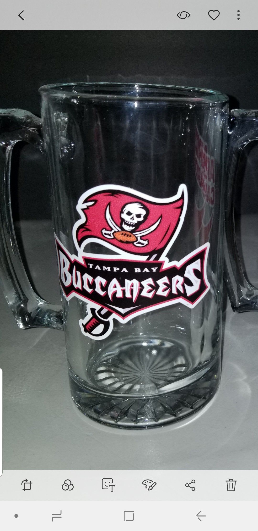 Tampa Bay Buccaneers beer mug 24 oz