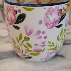 New Floral Ceramic Hanging Garden Planter Pot