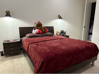 Bed Frame and Side Table