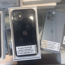 Apple iPhone 12 128GB 12 Pro Max Blue Straight talk Unlocked for All Carrier With Tmobile 13 and Gen 12 Mobile ATT Verizon Metro 16 pcs spectrum 15 Li