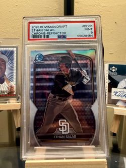 🔥Ethan Salas Chrome Refractor PSA 9 🔥