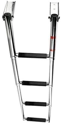4 Step Stainless Steel Telescoping Boat Ladder Swim Step
