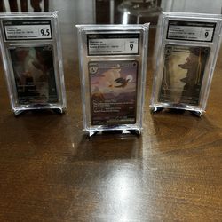 CGC graded special illustration rare, Charmander, Charmeleon, and Charizard special sequence order