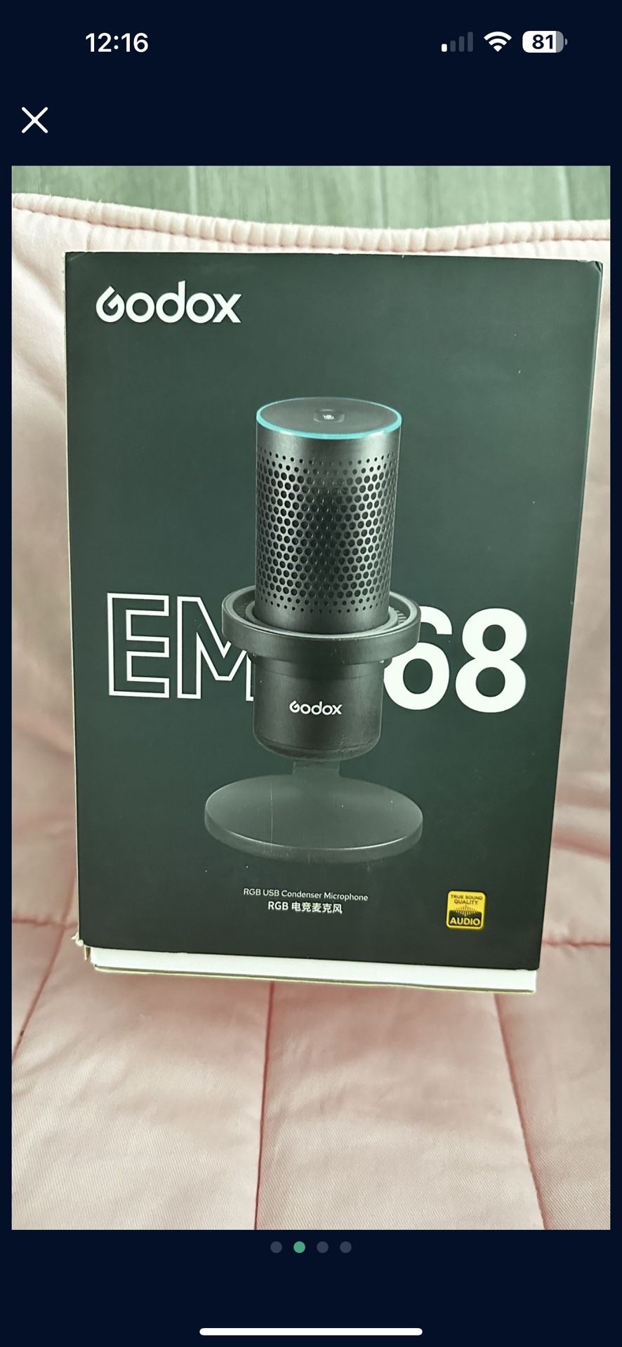 Godox EM68 RGB USB Condenser Microphone