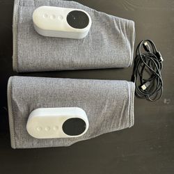Cordless Air Compression Calf Leg Massager with Heat (Pair - 2 Pcs)