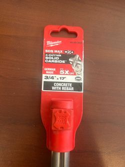 Milwaukee SDS Max 4 Cutter Solid CarBide