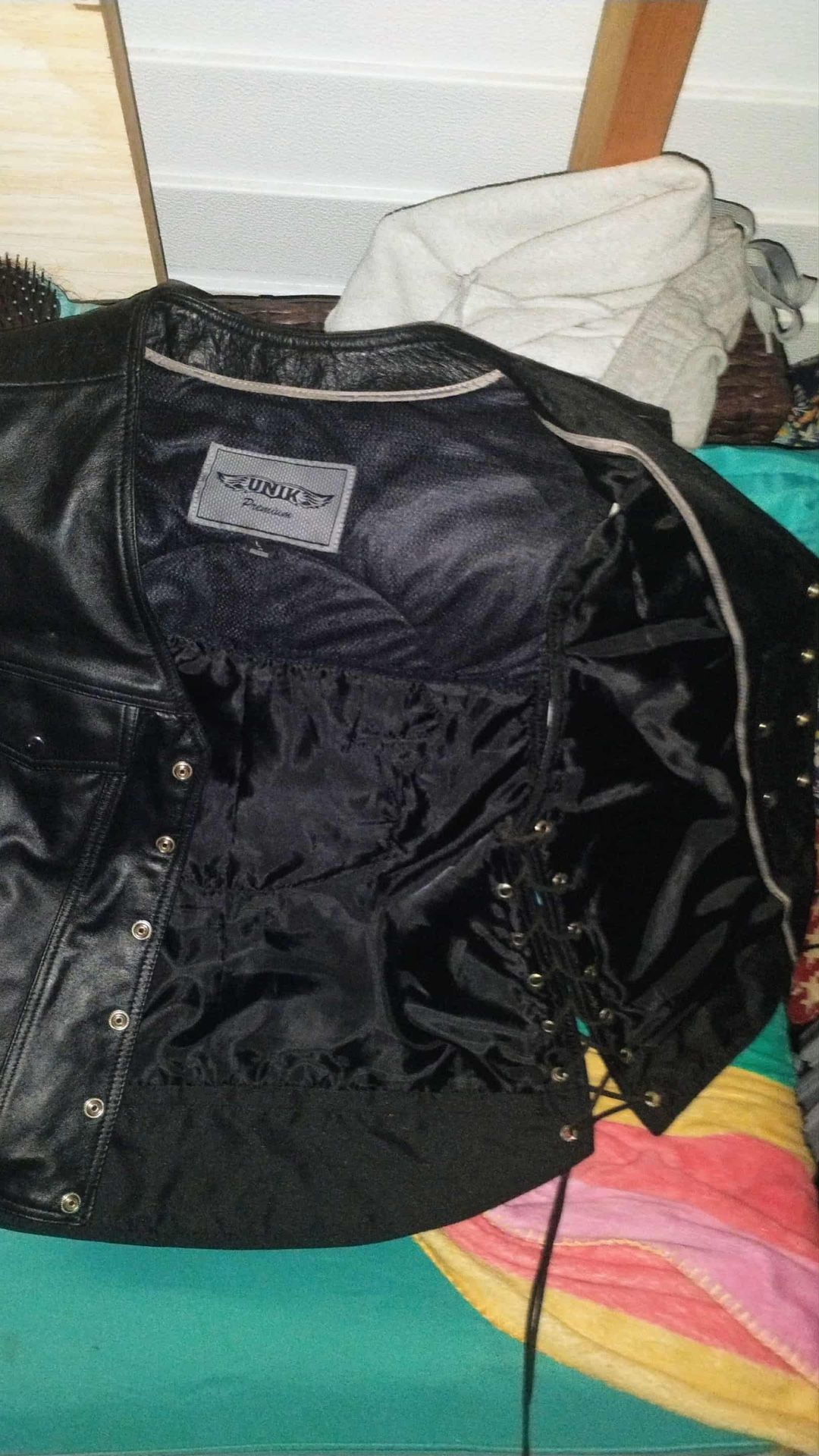 Men’s Leather Motorcycle Vest