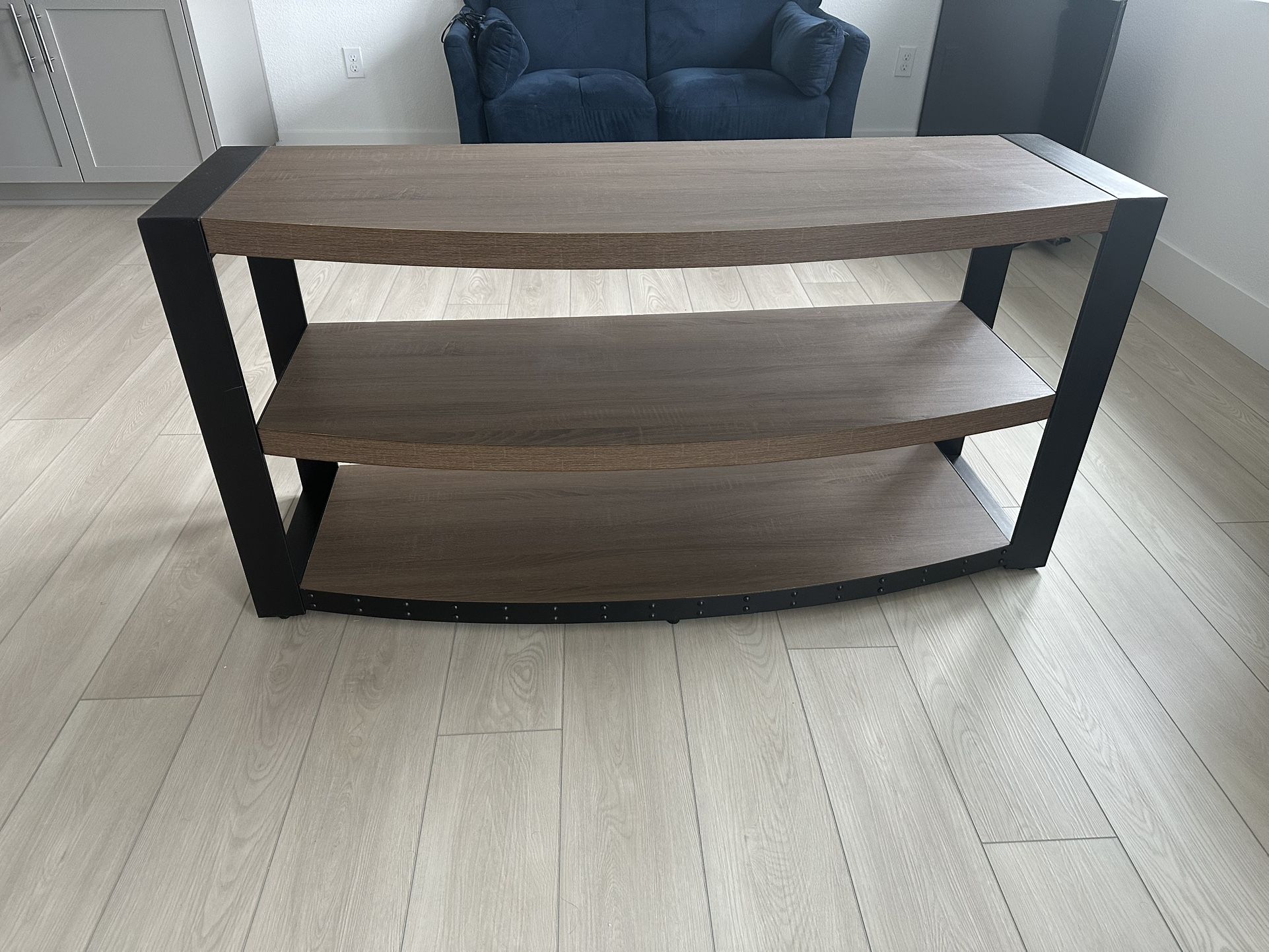 Whalen Santa Fe 3-In-1 TV Stand — Fits TVs up to 65”, Espresso/Warm Ash