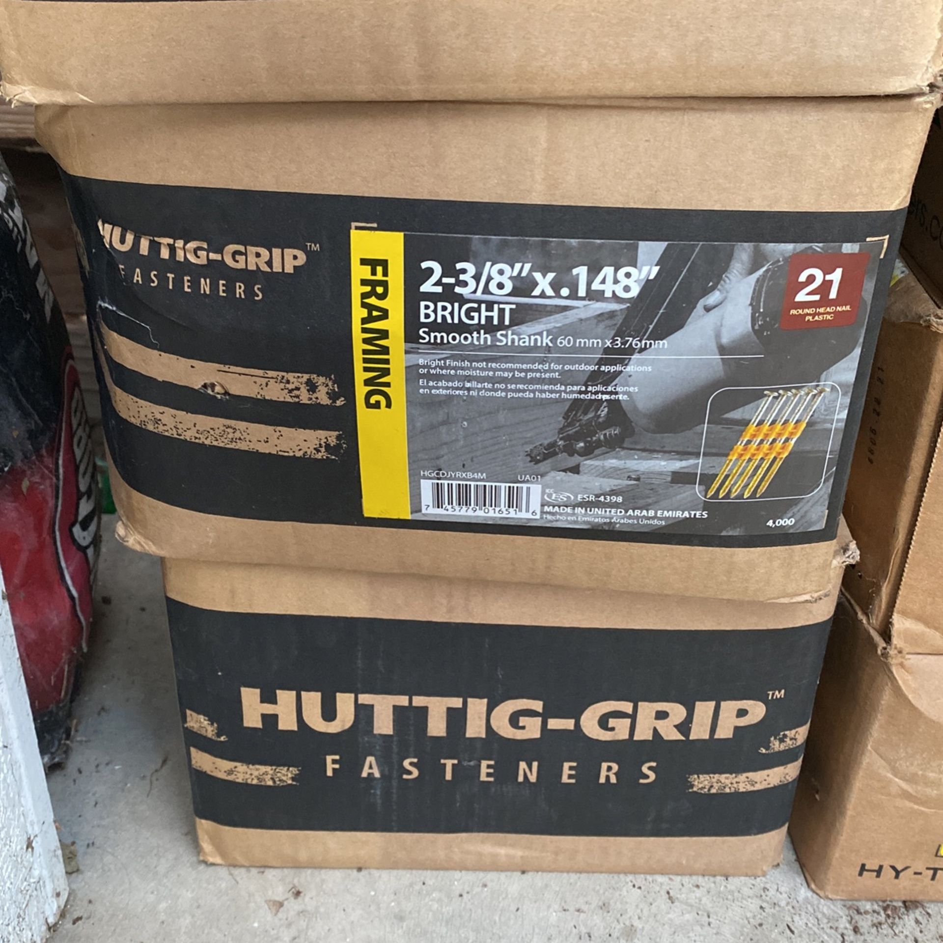 Huttig-Grip Fasteners 2-3/8”x.148”