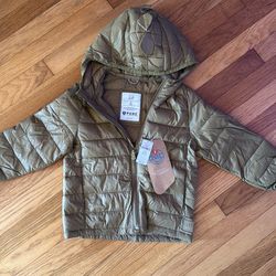 Brand new w tags - baby GAP khaki lightweight rain jacket size 4