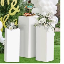 3PCS SQUARE PEDESTAL STANDS ,METAL DISPLAY PLINTH PILLARS (read Description before messaging me)