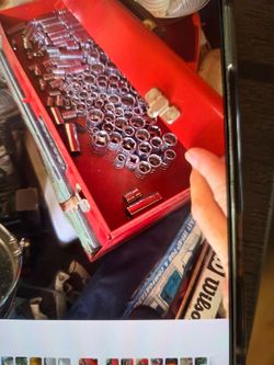 Toools. Sockets and box