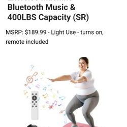 Vibration Plate Exercise Machine - Bluetooth Music & 400LBS Capacity