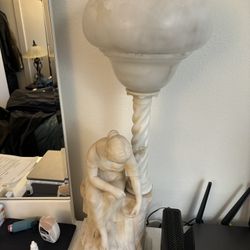 19th Century Alabaster Lamp