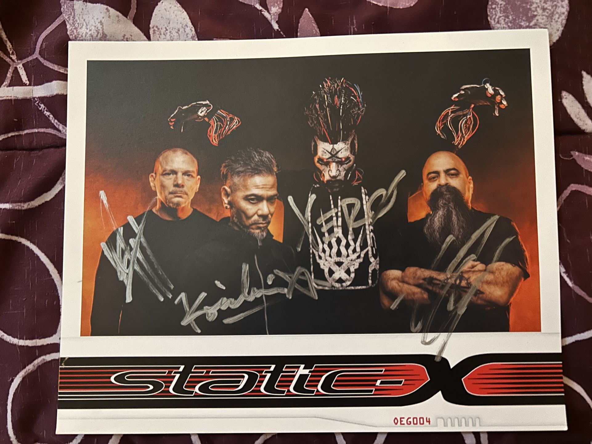 Static X Signed Poster