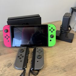 Nintendo Switch Bundle! Console, Controllers, Base, And Controller Base