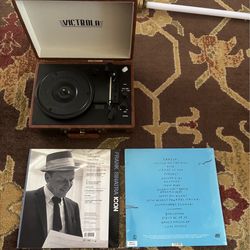 Record Player w/Vinyls