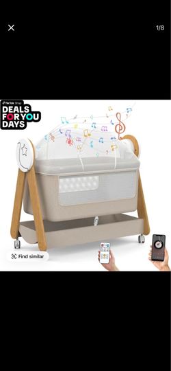 Khaki color baby basinet 4 in the1 with net