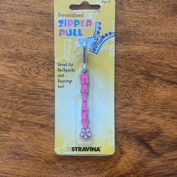 Stravina Unopened Zipper Pull- Bailey 
